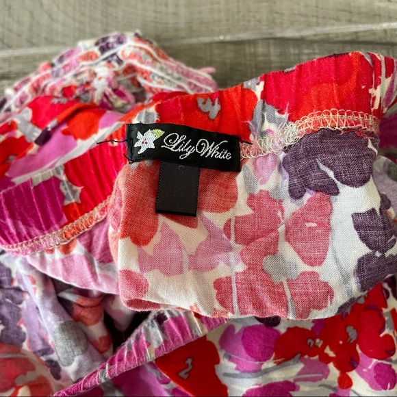 Lily White strapless floral tube top size small - Picture 3 of 3